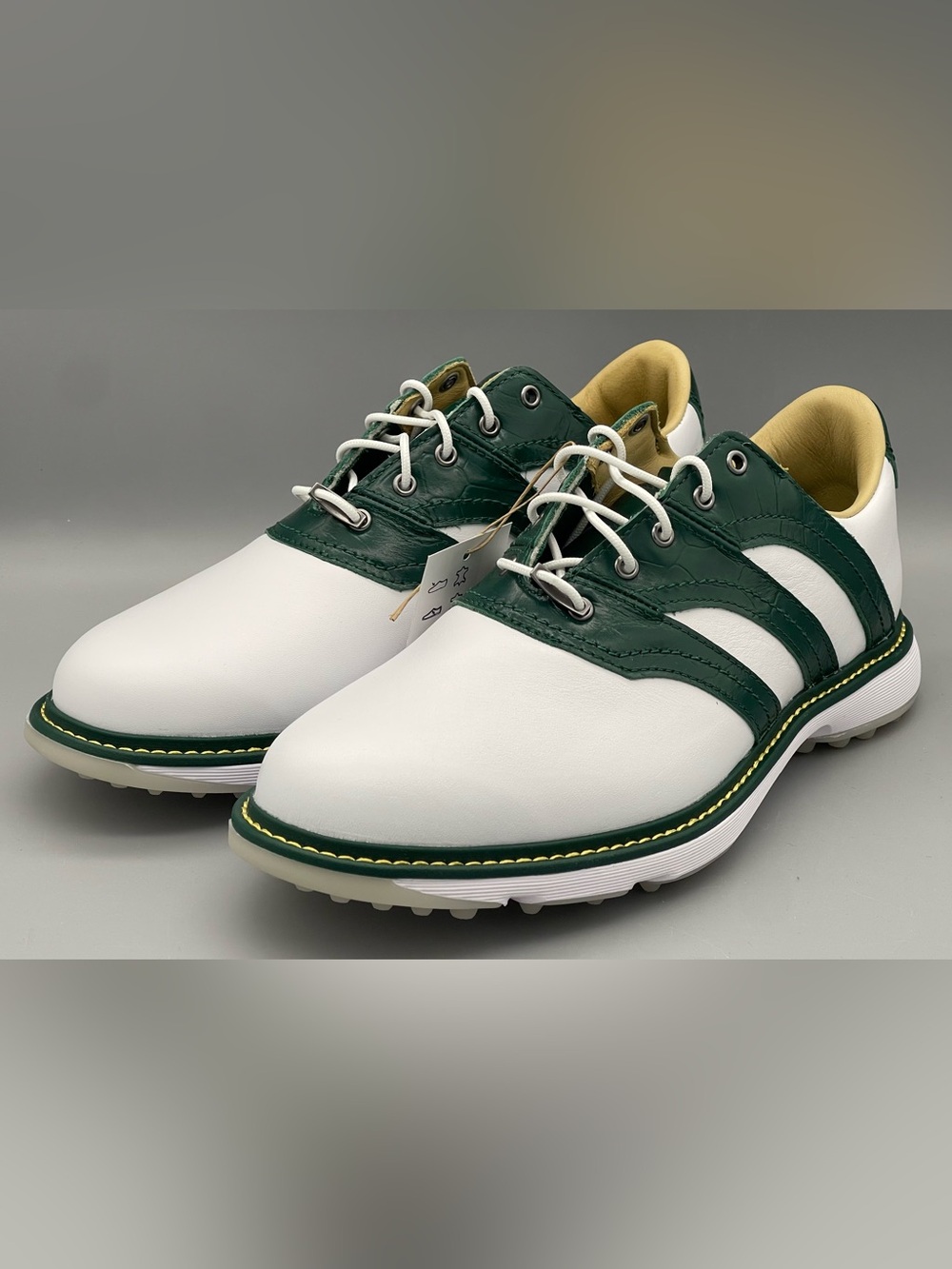 Adidas MC Z-Traxion Spikeless Golf Shoes JH6127 Cloud White/Green Size 7 NEW